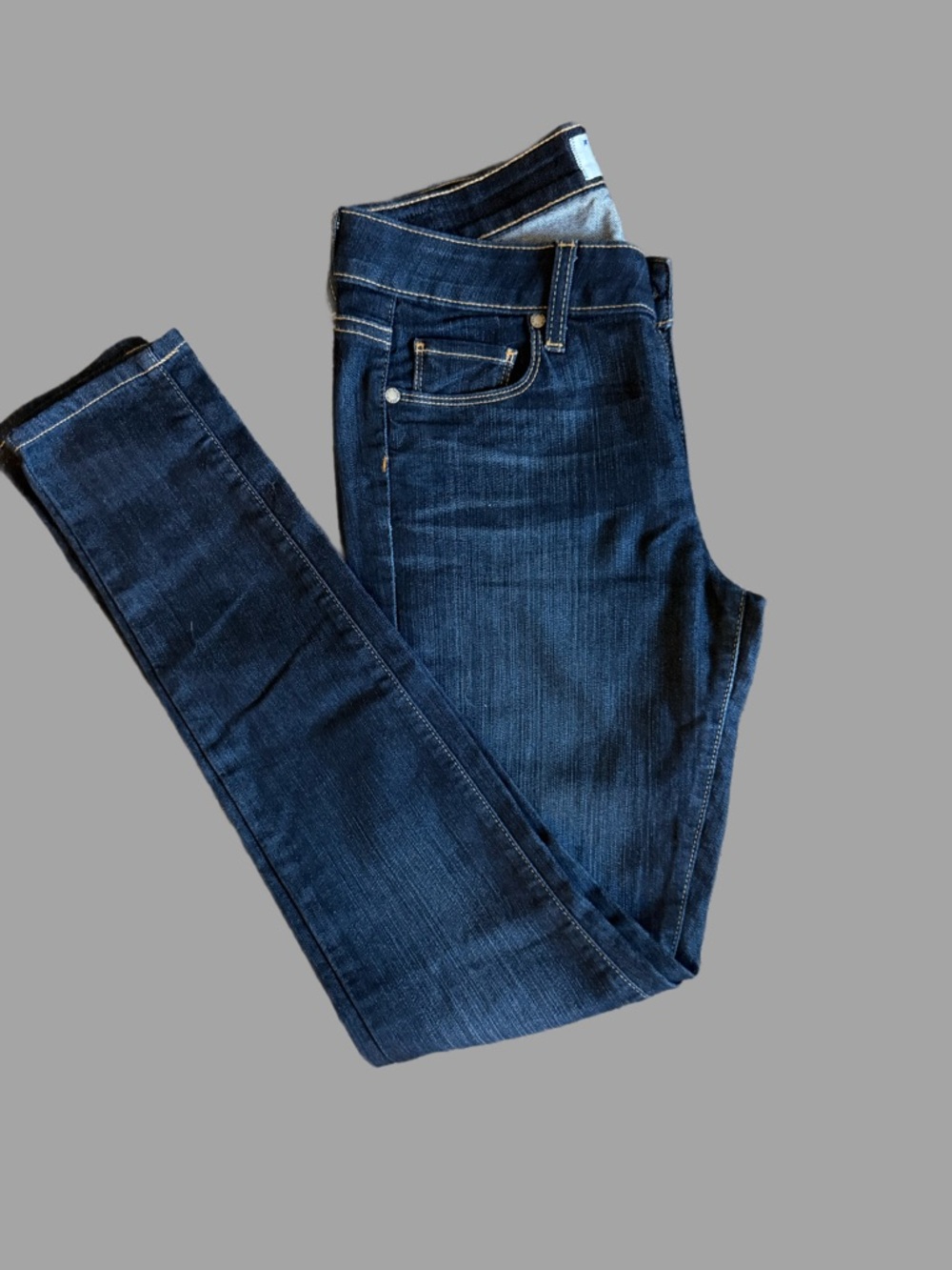 PAIGE Dark Indigo Skinny Jeans - Picture 5 of 7